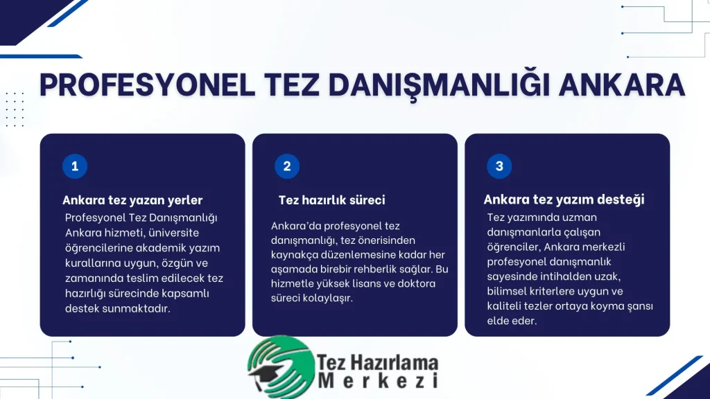 Profesyonel Tez Danışmanlığı Ankara