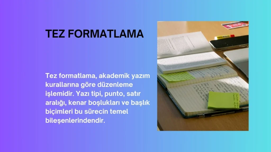 tez formatlama