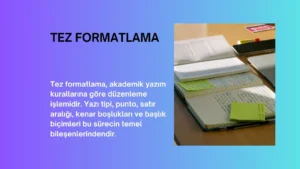 tez formatlama