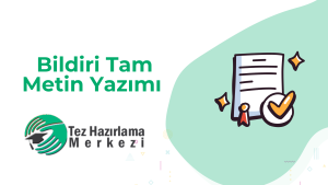 Bildiri Tam Metin Yazımı