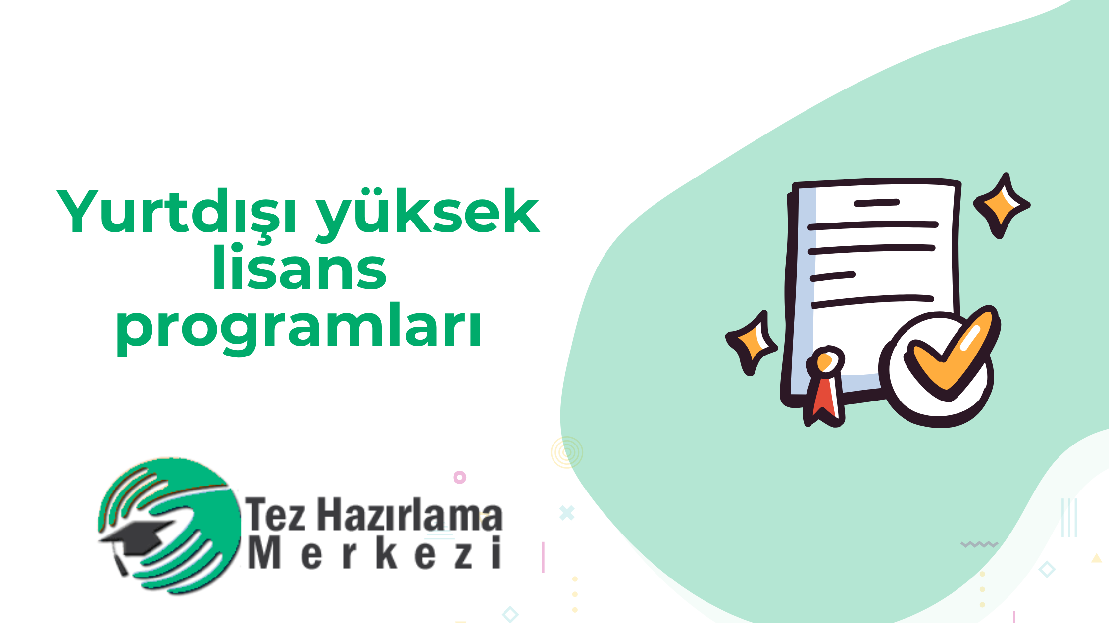 Yurtdışı yüksek lisans programları
